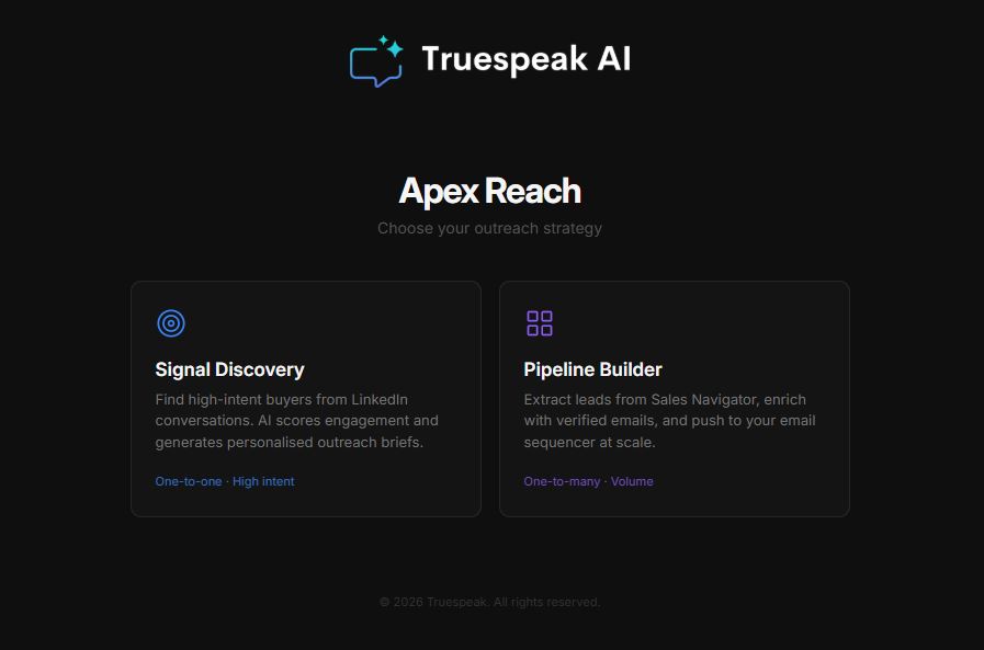 Apex Reach outreach app