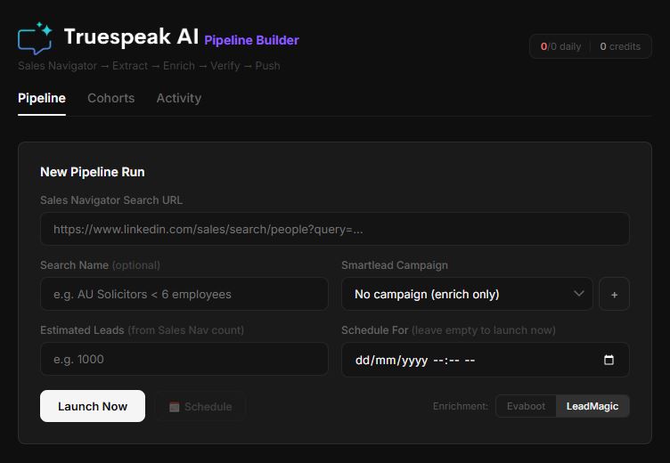 Apex Reach pipeline builder